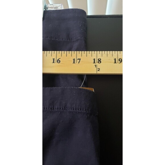 Eileen Fisher Pants XL Navy Blue Linen Blend Cargo Drawstring Casual Autumn Fall - Picture 8 of 10